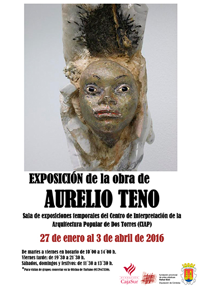 Cartel Exposición Obras Aurelio Teno