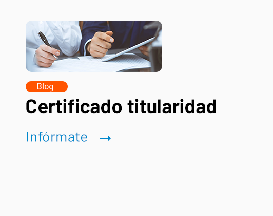Certificado titularidad blog